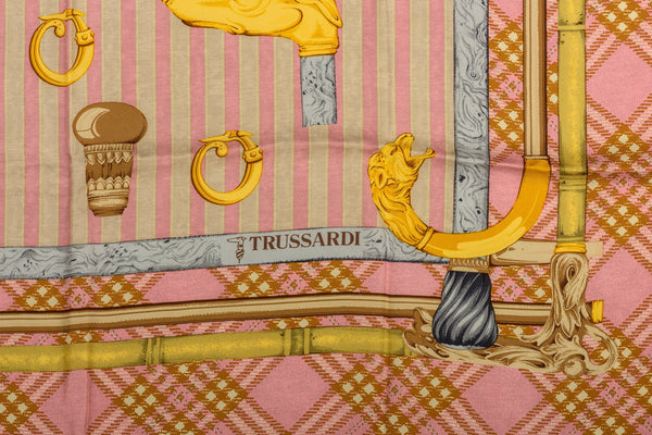 Trussardi Silk Print Scarf - Vintage Lux