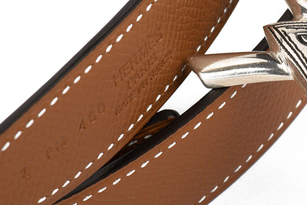 23 Hermes Reversible Thin Belt Hermès BNIB Reversible Tuareg Thin Belt - Vintage Lux main image 4