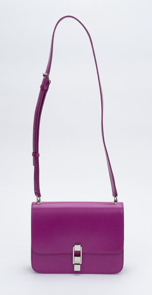 ショルダーバッグ・ポシェット SAINT LAURENT Purple Leather Le Carr?? Shoulder Bag Saint Laurent Purple Leather Le Carrã© Shoulder Bag