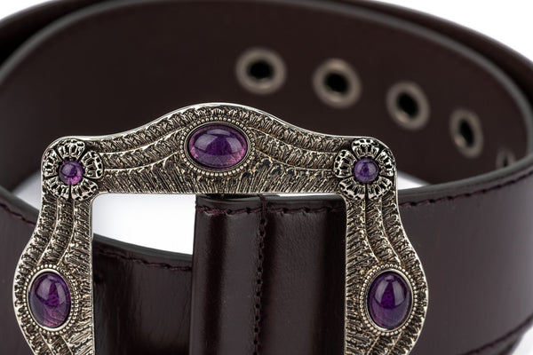 Gucci New Brown Jewel Buckle Belt - Vintage Lux display picture 2