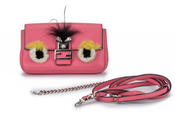 teatime　フェンディ　パース　モンスター Fendi Lim.Ed Pink Monster Micro Baguette - Vintage Lux