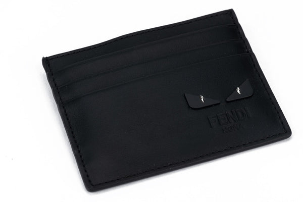 Fendi New Black Matt Monster CC Case - Vintage Lux