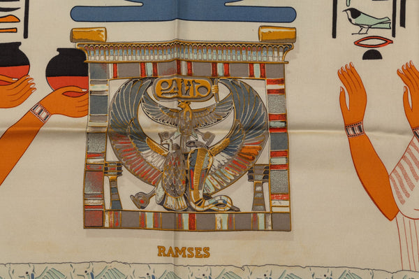 小物 HERM`ES Hermès Collectible Ramses Silk Scarf - Vintage Lux