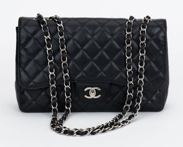 ヴィンテージ　CHANEL CHANEL 1995年製 シルクサテンCCターンロックハンドバッグ