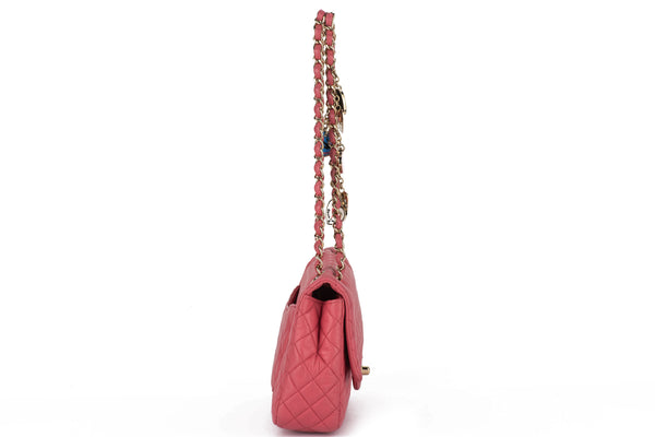 Chanel Camellia Charm Single Flap Bag - Vintage Lux