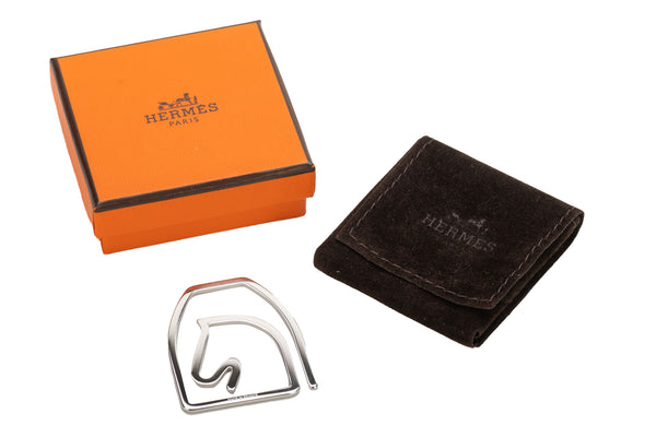 HERMES マネークリップ ブックマーク Hermes☆スタイリッシュエルメスロゴH bill clip マネークリップ