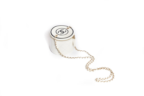 Chanel Vanity Case White New - Vintage Lux
