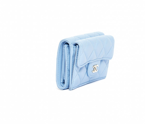 Quilted chanel wallet store