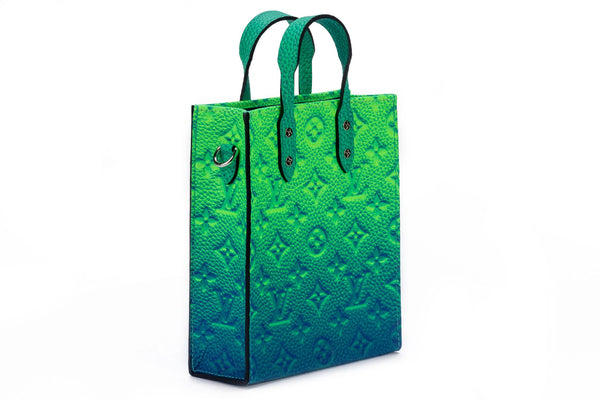 Fashion Bomb Daily - Would you rock the highly coveted green and blue ombré  @louisvuitton mini Sac Plat bag designed by @virgilabloh .Hot! Or Hmm…? *  Want to advertise your #accessories brand