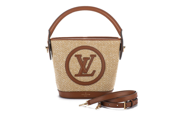 Buy Free Shipping [Used] LOUIS VUITTON Petit Bucket Straw 2WAY Shoulder Bag  Knit Raffia Caramel M59962 from Japan - Buy authentic Plus exclusive items  from Japan