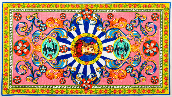 希少 DOLCE&GABBANA ドルガバ DGロゴ ビーチタオル 114x185 Dolce & Gabbana(ドルチェ&ガッバーナ) ビーチタオル(メンズ