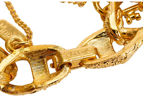 Monet gold bracelets jewelry sale