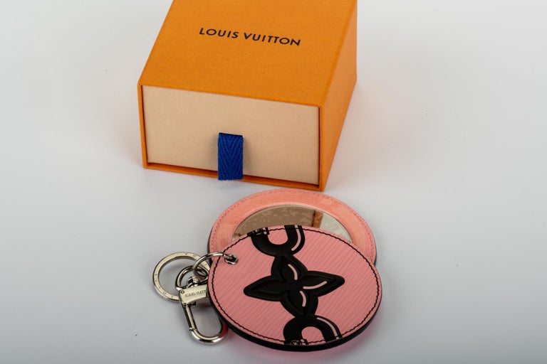 Vuitton NIB PInk Double Mirror Bag Charm