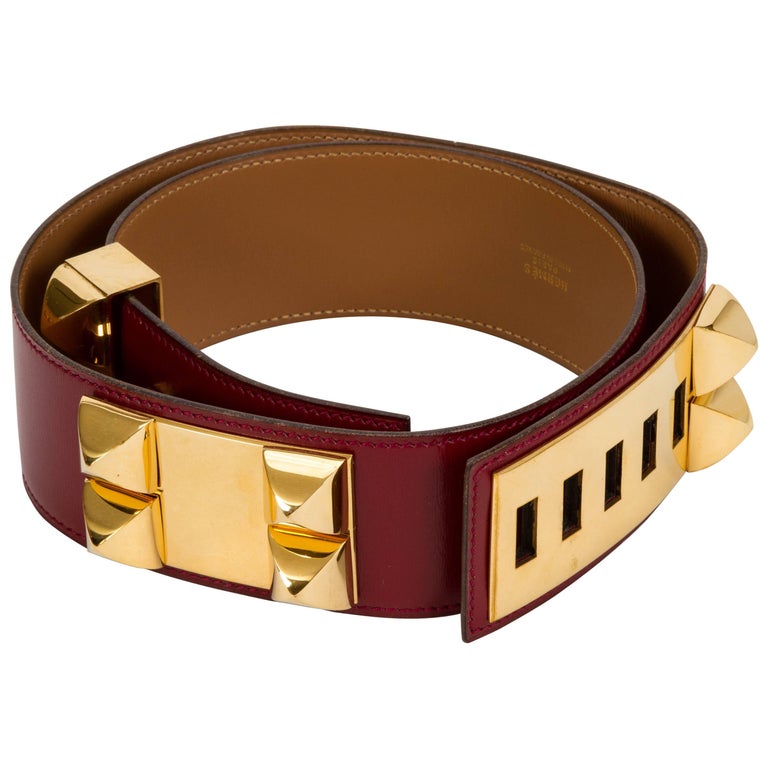 Hermès Collier de Chien Rouge H Belt