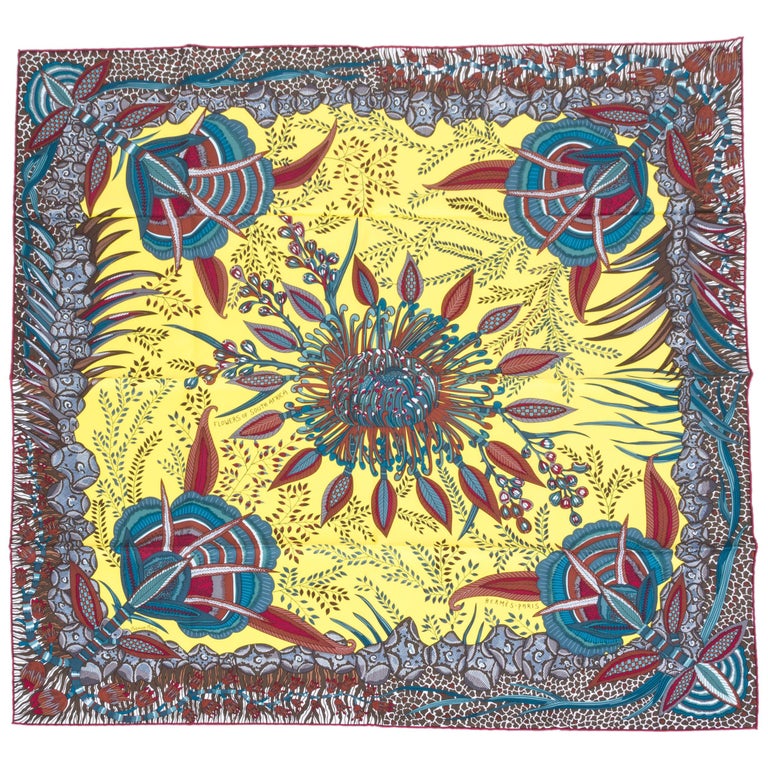 Hermes Flowers of South Africa Scarf