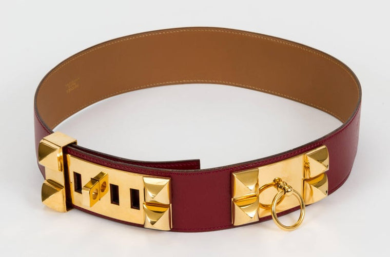 Hermès Collier de Chien Rouge H Belt