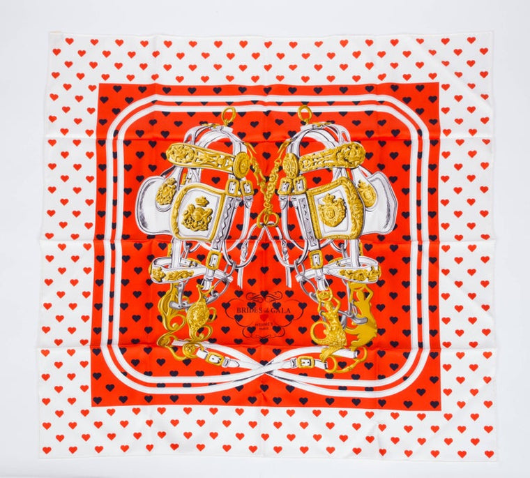 Hermes Silk Brides de Gala Love Scarf