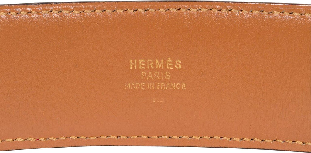 Hermès Red Collier De Chien Lizard Belt