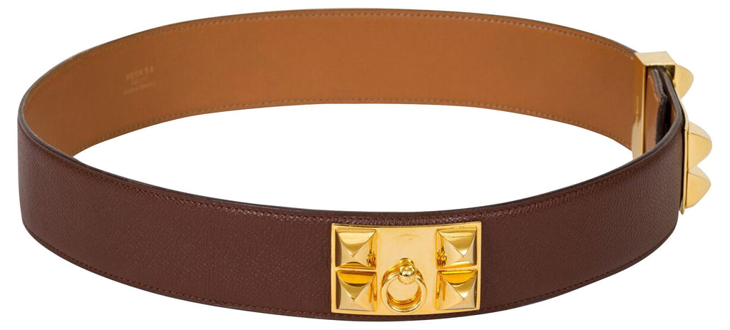 Hermès Brown Collier De Chien Belt