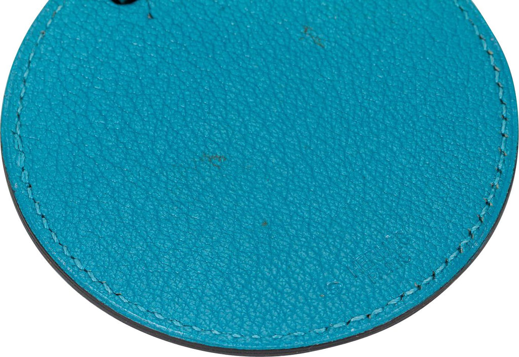 Hermès Turquoise Photo Leather Necklace