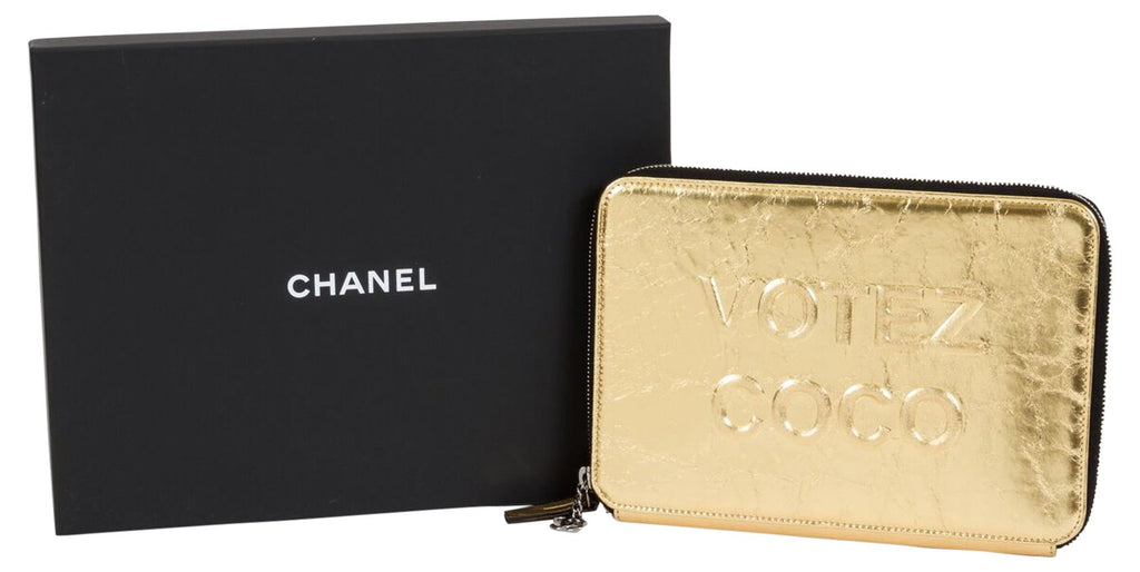 Chanel Votez Coco Gold Clutch