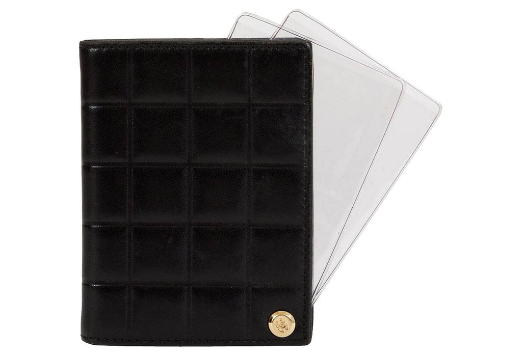 Chanel Black Chocolate Bar Card Wallet
