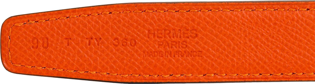 Hermès Rare Tuareg Silver Orange Belt