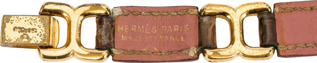 Hermès Brown Crocodile Bracelet