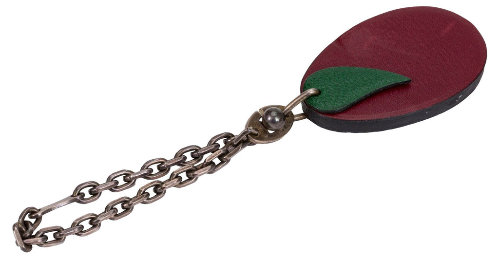 Hermès Leather Plum Charm