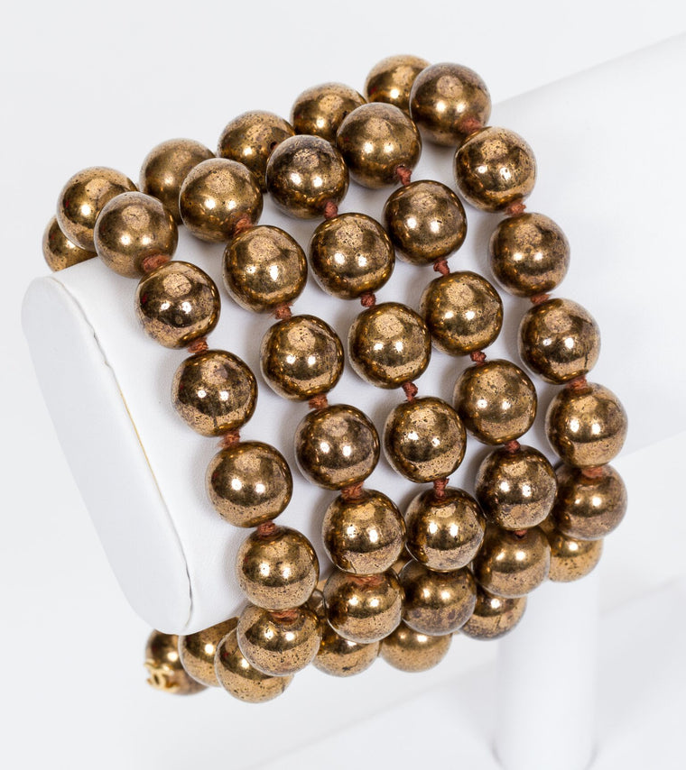 Chanel Multi-Strand Bronze Bracelet