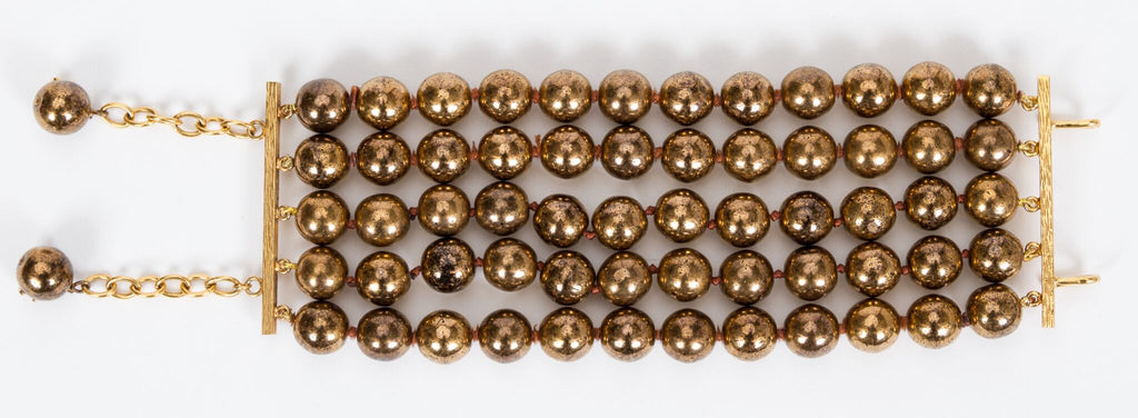 Chanel Multi-Strand Bronze Bracelet