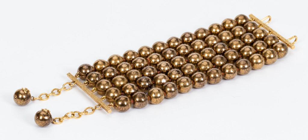 Chanel Multi-Strand Bronze Bracelet