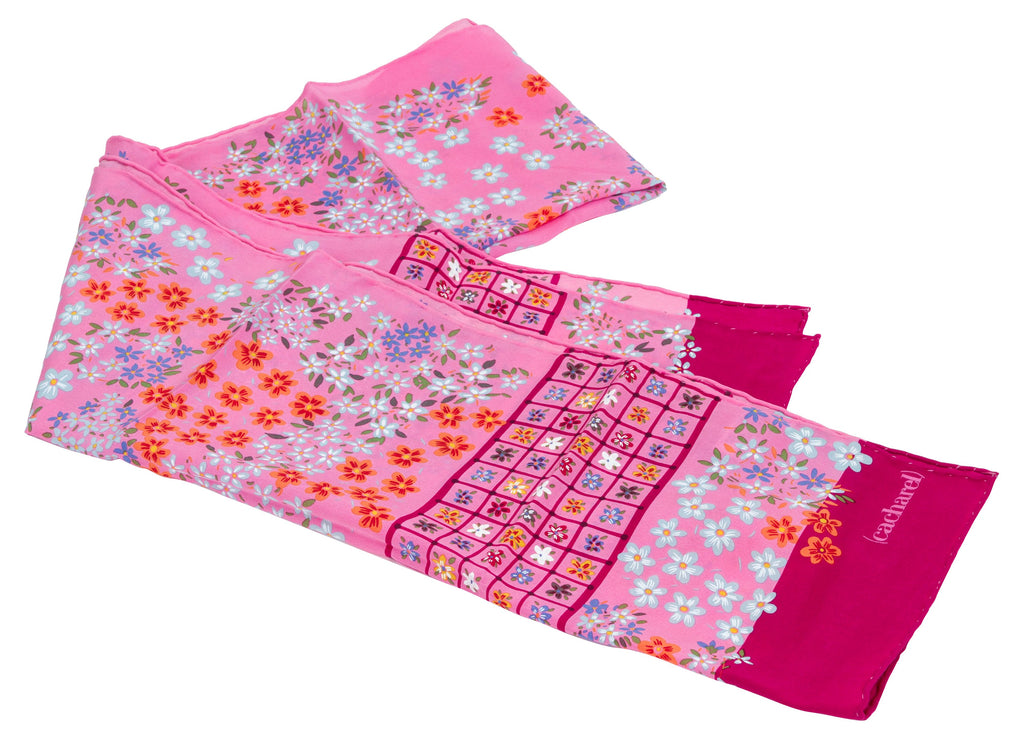 Cacharel Pink Silk Twill Scarf