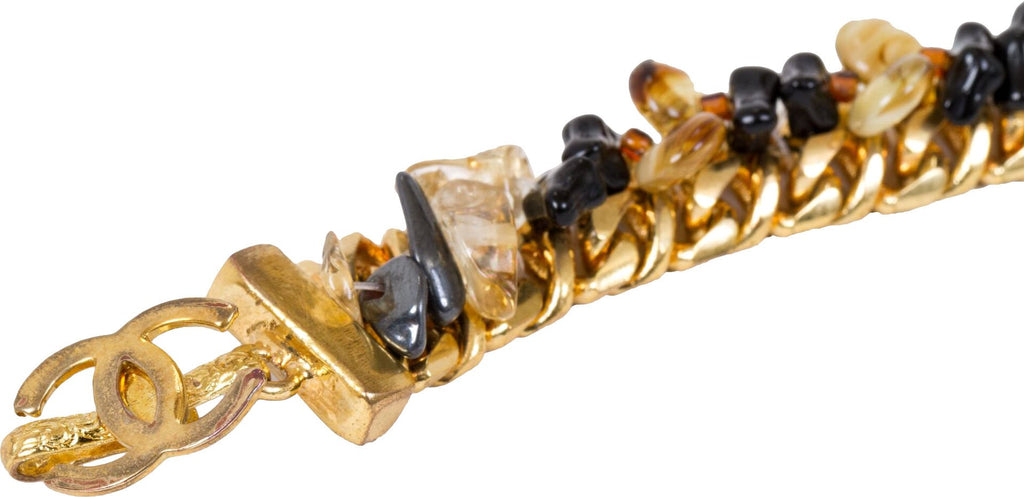 Chanel Glass & Gold Bracelet