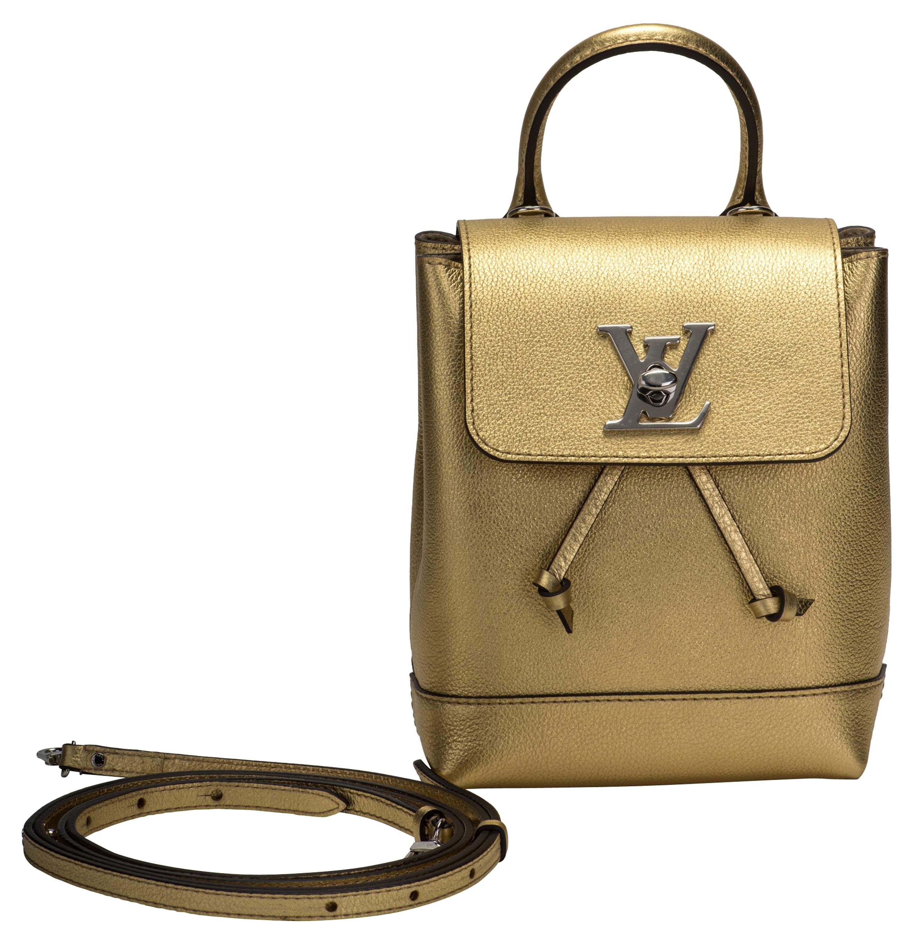 lock me backpack louis vuitton Louis Vuitton Gold Lockme Backpack