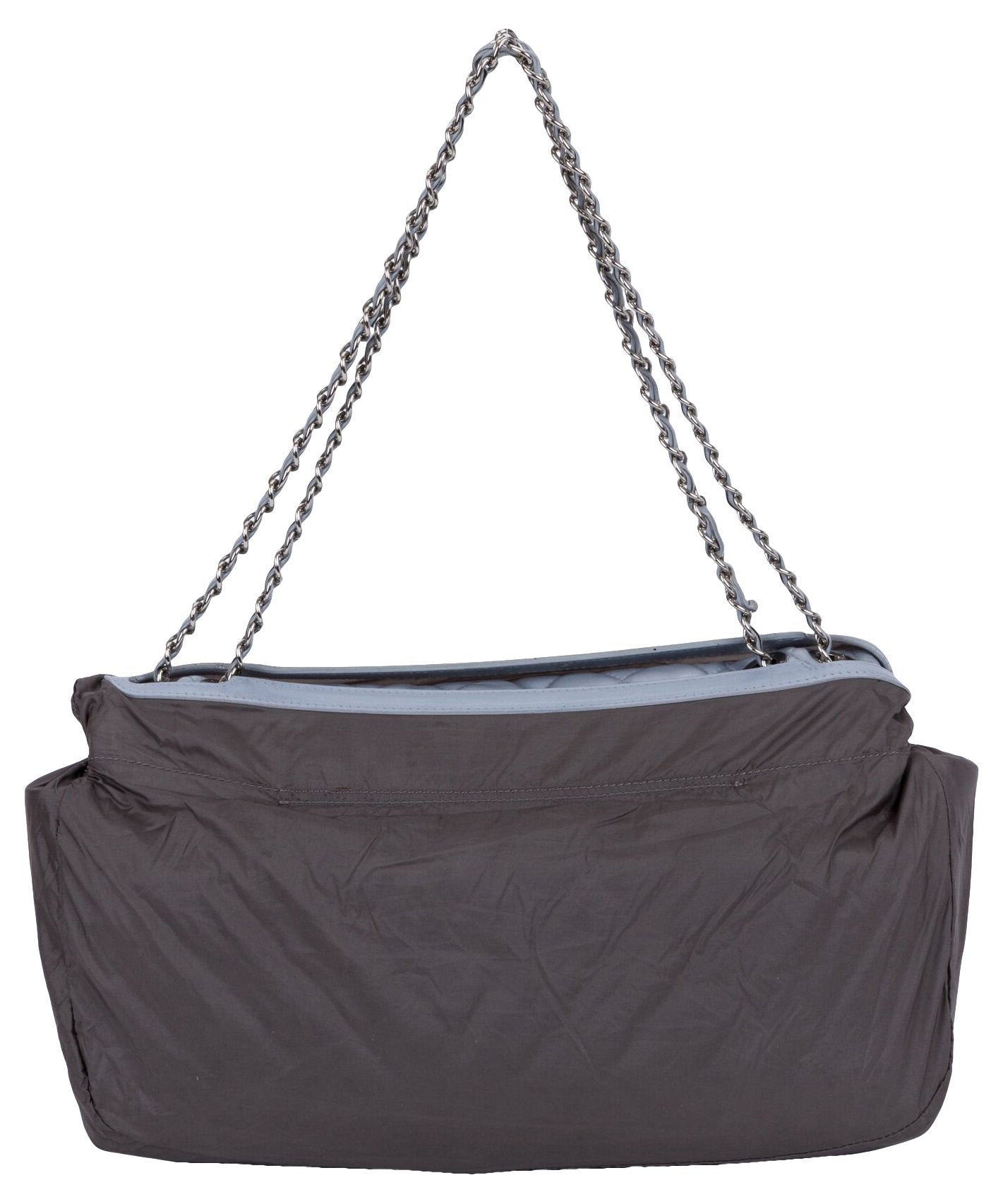 chanel bag rain cover Chanel Maxi Gray Rain Jacket Flap Bag