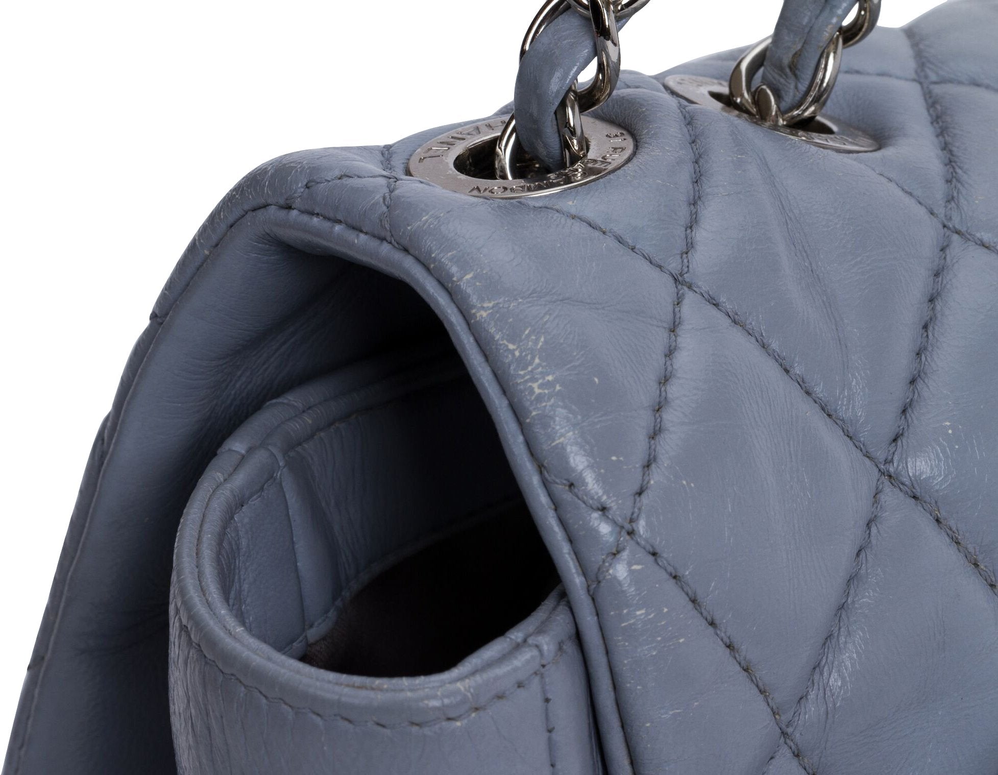 chanel bag rain cover Chanel Maxi Gray Rain Jacket Flap Bag