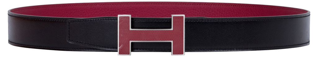 Hermès Black & Ruby Unisex H Belt