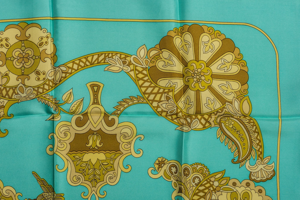 Hermès Teal Cendrillon Scarf