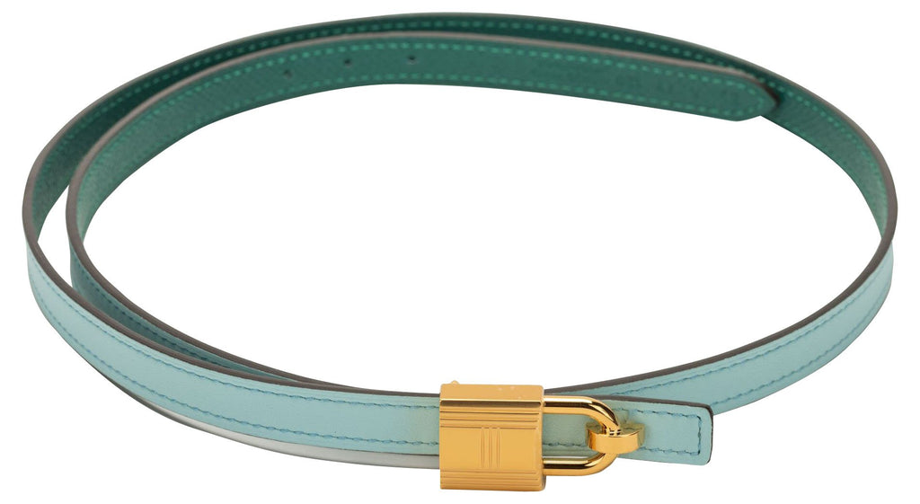 Hermès Green & Blue Atoll Lock Belt
