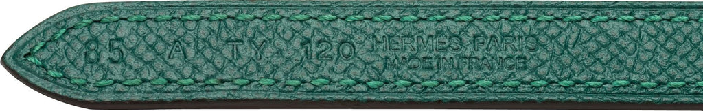 Hermès Green & Blue Atoll Lock Belt