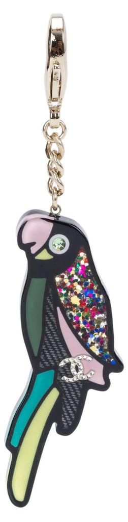 Chanel Lucite Parrot Keychain