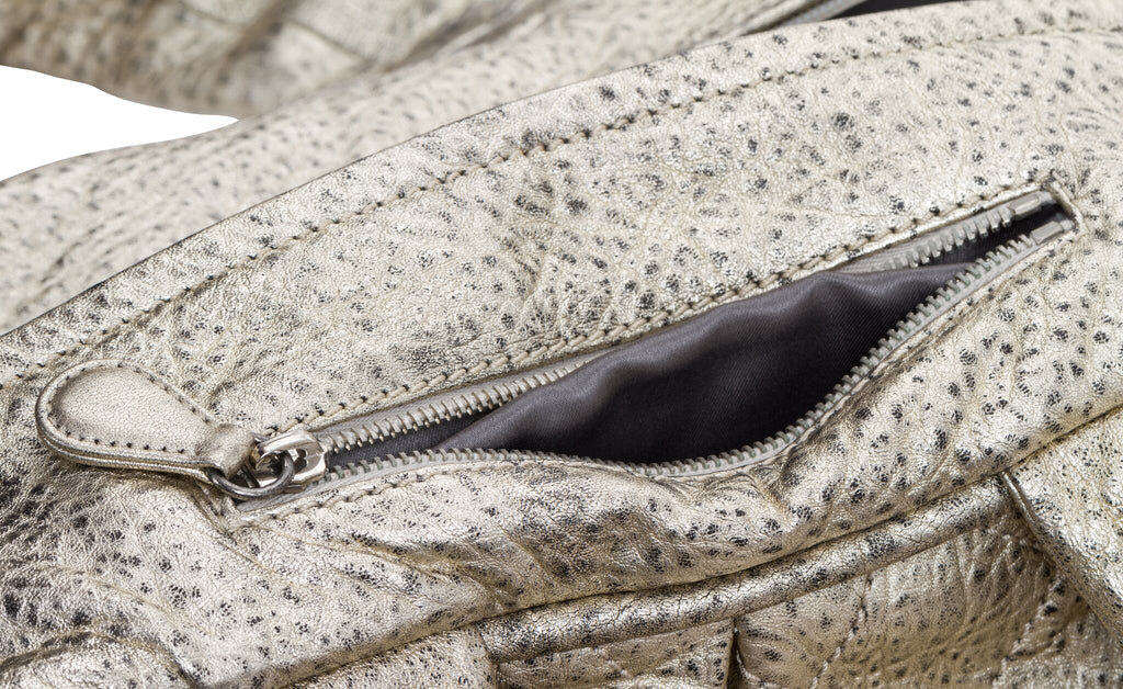 Chanel Le Marais Platinum Leather Bag