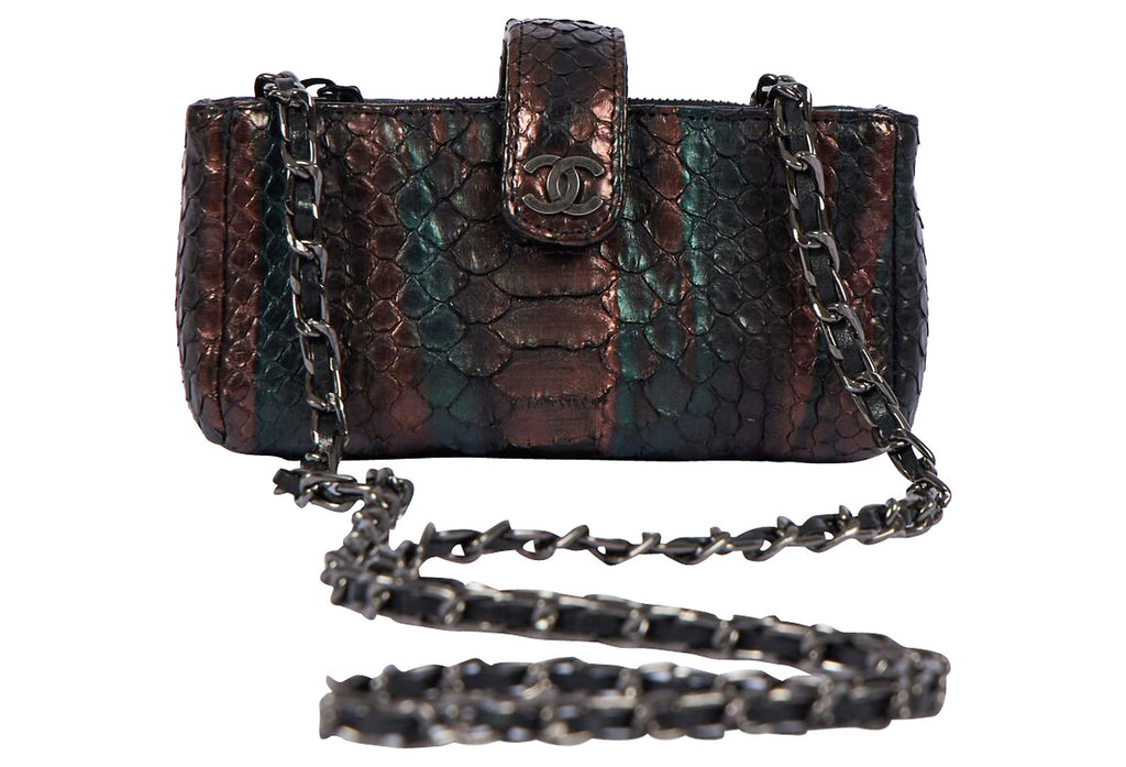 Chanel Iridescent Python Mini Cross-Body