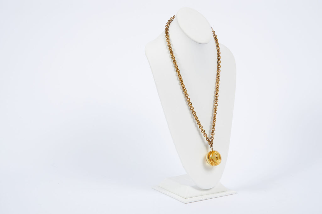 Chanel Lucite Sphere Necklace
