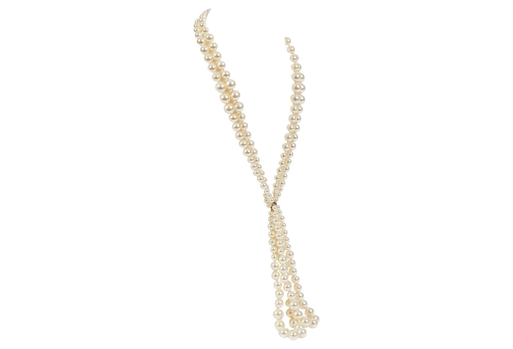 Chanel Two-Strand Faux-Pearl Necklace