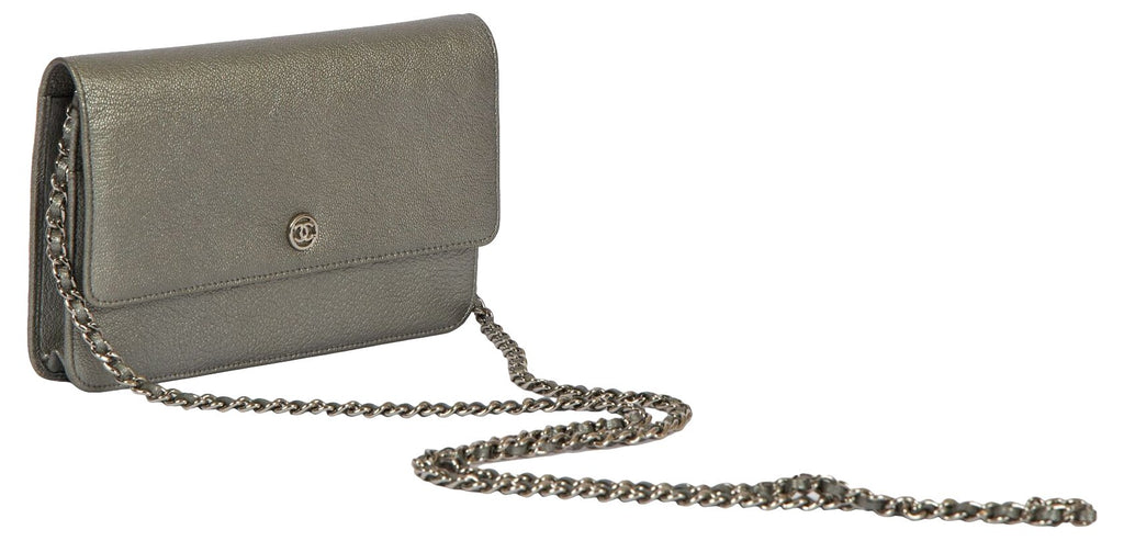 Chanel Platinum Sevruga Crossbody Bag