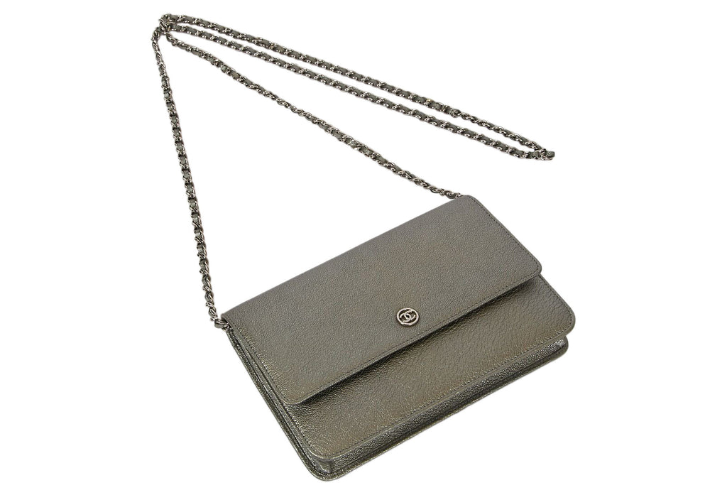 Chanel Platinum Sevruga Crossbody Bag