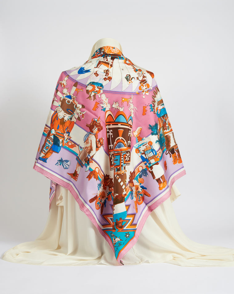 Hermès Chiffon Kachinas Shawl