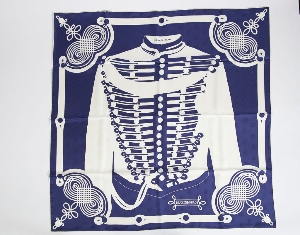 Hermès Lim.Ed. Purple Brandebourgs Scarf